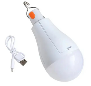 Светодиодная перезаряжаемая лампа · Аварийная лампочка с аккумулятором 2 x 18650 15w E27