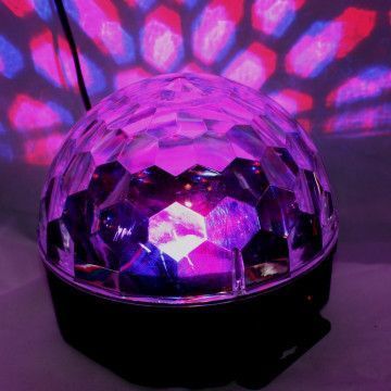 Светодиодный диско шар Led Party Light Magic Ball RGB цветомузыка с пультом ДУ