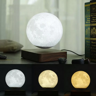 Настільний світильник Magnetic Moon Light ∙ Левітуюча магнітна сенсорна 3D лампа – нічник Місяць