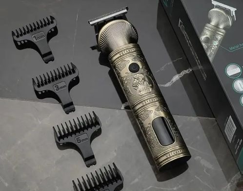Набір для стрижки волосся та бороди VGR V-106 &bull; 6 в 1, 14 насадок, LED-дисплей, акумуляторний тример