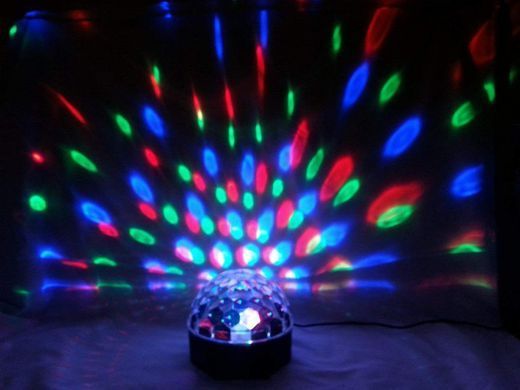 Светодиодный диско шар Led Party Light Magic Ball RGB цветомузыка с пультом ДУ