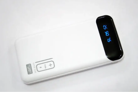 Зовнішній акумулятор Powerway TX10 10000mAh Портативний зарядний пристрій Li-Ion Powerbank Повербанк із цифровим дисплеєм
