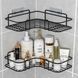 Кутова металева полиця-тримач для ванної кімнати Storage Rack ∙ Металева дротова кутова Storage Rack настінна полиця