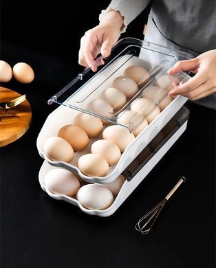 Контейнер - лоток для хранения яиц EGG TRAY Органайзер для холодильника на 14 яиц