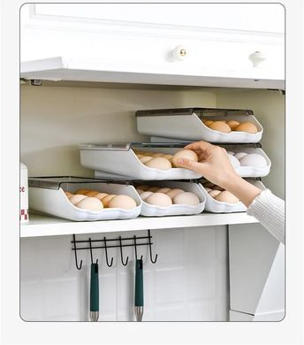 Контейнер - лоток для хранения яиц EGG TRAY Органайзер для холодильника на 14 яиц