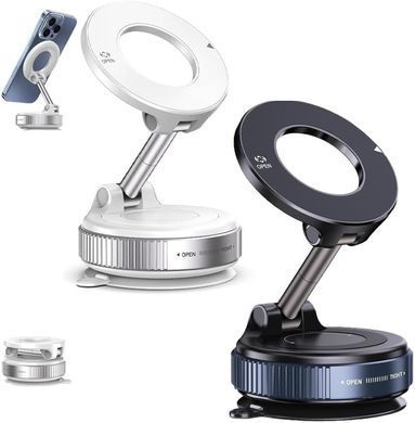 Автомобільний тримач для телефону JoyPro Magnetic Holder &bull; Універсальний магнітний автотримач із вакуумною присоскою та обертанням 360&deg;