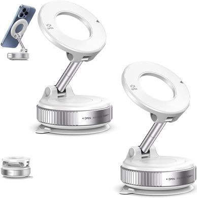 Автомобільний тримач для телефону JoyPro Magnetic Holder &bull; Універсальний магнітний автотримач із вакуумною присоскою та обертанням 360&deg;