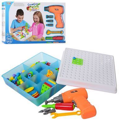 Мозаика конструктор с шуруповертом Creative Puzzle 193 детали CG01 PR4