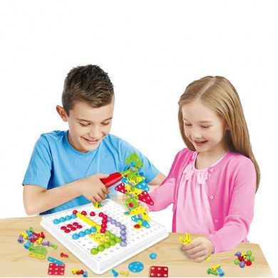 Мозаика конструктор с шуруповертом Creative Puzzle 193 детали CG01 PR4
