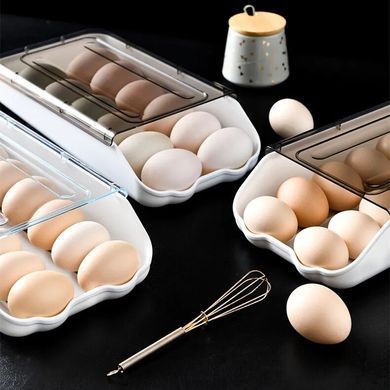 Контейнер - лоток для хранения яиц EGG TRAY Органайзер для холодильника на 14 яиц