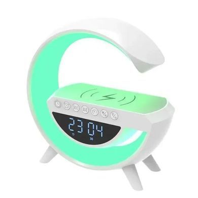 Смарт-лампа G-Smart G-11 RGB 4в1 &bull; Настольная лампа-ночник G-Smart G-11 с Bluetooth-колонкой, будильником и беспроводной зарядкой 15 Вт