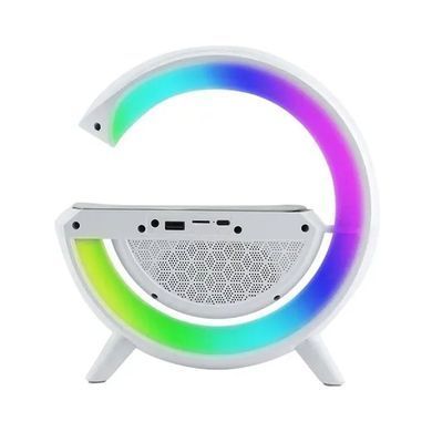 Смарт-лампа G-Smart G-11 RGB 4в1 &bull; Настольная лампа-ночник G-Smart G-11 с Bluetooth-колонкой, будильником и беспроводной зарядкой 15 Вт