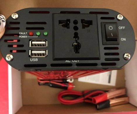 Инвертор преобразователь напряжения Wimpex 3000W 12-220V с модифицированной синусоидой и двойным USB-портом