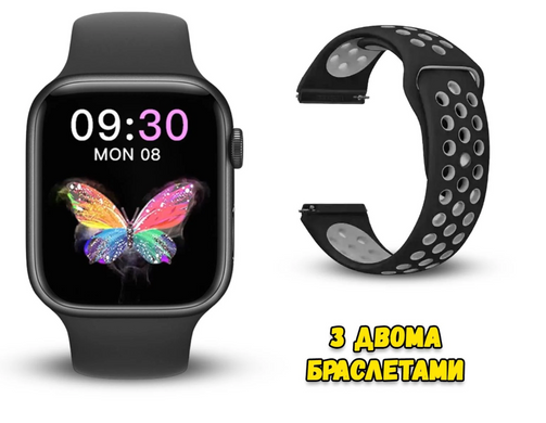 Смарт-часы Smart Watch T55 с 2 ремешками для уведомлений а ∙ Умные часы Smart Watch T55 для фитнеса