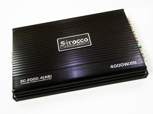 Автомобильный усилитель мощности звука Sirocco SC-2000.4 2000W 4-х канальный