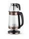Электрочайник Hoffmans HM-7827 1800W &bull; Стеклянный чайник с заварником 2,2 л + 0,5 л для быстрых напитков