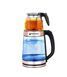 Электрочайник Hoffmans HM-7827 1800W &bull; Стеклянный чайник с заварником 2,2 л + 0,5 л для быстрых напитков