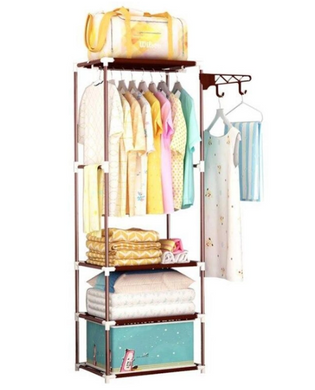 Шафа - органайзер NEW BOXY COAT RACK Збірна вішалка з полицями та гачками для одягу