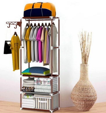 Шафа - органайзер NEW BOXY COAT RACK Збірна вішалка з полицями та гачками для одягу