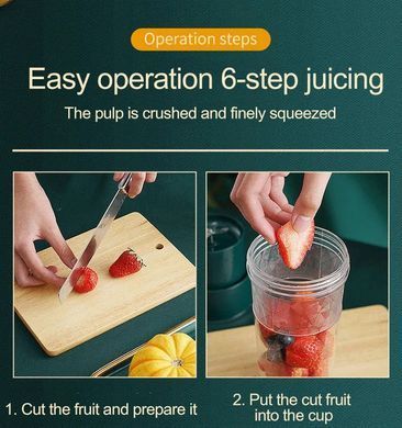 Ручной мини блендер &ndash; шейкер JUICER K9 для свежевыжатых соков и смузи Портативная электрическая беспроводная соковыжималка в стакане