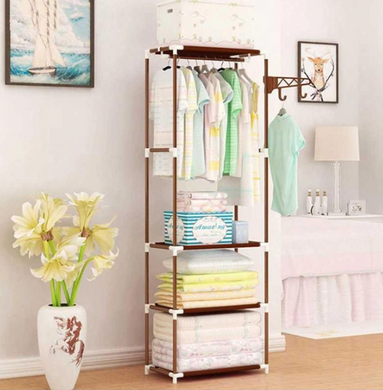 Шафа - органайзер NEW BOXY COAT RACK Збірна вішалка з полицями та гачками для одягу
