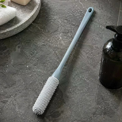 Щітка для миття ніг Foot washing brush 035 &bull; Багатофункціональна щітка для стоп і між пальцями з довгою ручкою 40 см для ванної