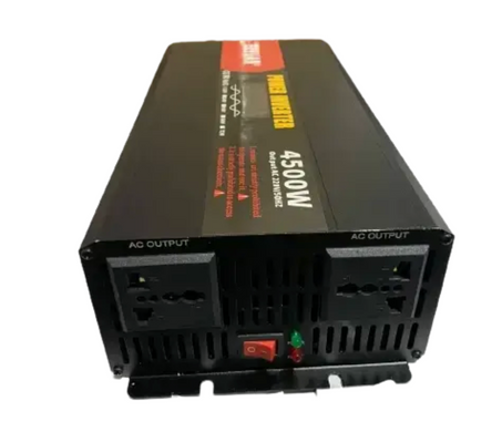 Преобразователь напряжения AGM 12V &rarr; 220V 4500W чистая синусоида с LCD-дисплеем ∙ Преобразователь напряжения AGM 12V &rarr; 220V 4500W чистый синус LCD