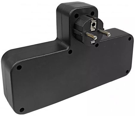 Сетевой фильтр-разветвитель PNS-04 черный с LED-индикатором, 4 розетками 220V, 2 USB и PD Type-C • Мульти-розетка для дома, офиса и зарядки гаджетов