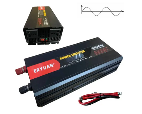 Преобразователь напряжения AGM 12V &rarr; 220V 4500W чистая синусоида с LCD-дисплеем ∙ Преобразователь напряжения AGM 12V &rarr; 220V 4500W чистый синус LCD