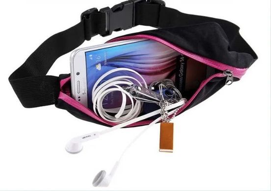 Спортивна поясна сумка Go Runners Pocket Belt для бігу ∙ Спортивний органайзер - бананка на пояс з кишенями