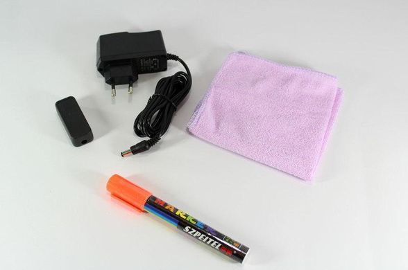 Флуоресцентная доска Fluorecent Board 3040 с фломастером и салфеткой PR4