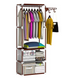 Шафа - органайзер NEW BOXY COAT RACK Збірна вішалка з полицями та гачками для одягу