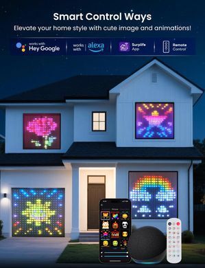 Гірлянда Smart-штора SFK-08 святкова LED-гірлянда для дому ∙ Світлодіодна штора з додатком SFK-08 20 ниток по 20 LED