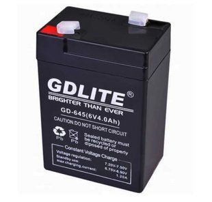 Свинцево-кислотний акумулятор GDLITE GD-645 для універсального застосування ∙ Акумулятор 6V/4Ah GDLITE GD-645