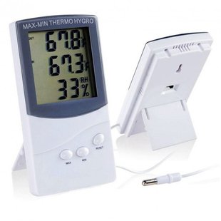 Термометр – гигрометр с наружным выносным датчиком температуры KTJ ТА-318