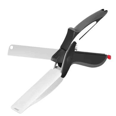Кухонные ножницы Clever Cutter 2 в 1 из нержавеющей стали &bull; Многофункциональные кухонные ножницы Clever Cutter 2 в 1 для быстрой нарезки продуктов