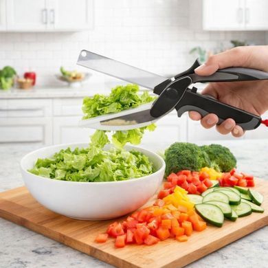 Кухонные ножницы Clever Cutter 2 в 1 из нержавеющей стали &bull; Многофункциональные кухонные ножницы Clever Cutter 2 в 1 для быстрой нарезки продуктов