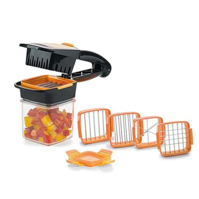 Nicer Dicer Quick Набор для быстрого нарезания 5 в 1 с контейнером ∙ Овощерезка ∙ Яйцерезка ∙ Шинковка Найсер-Дайсер