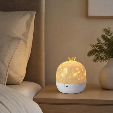 Детский ночник-проектор MA697 с Bluetooth и пультом &bull; Светодиодный ночник-светильник со встроенным динамиком, регулировкой яркости и несколькими режимами света для детской комнаты