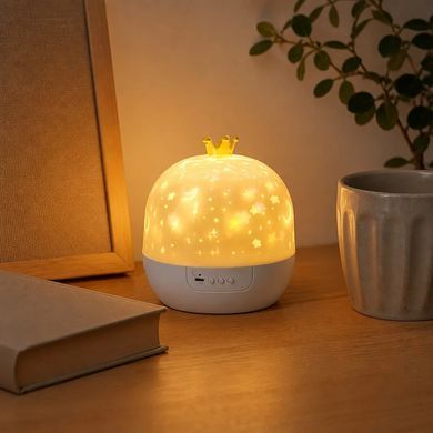 Детский ночник-проектор MA697 с Bluetooth и пультом &bull; Светодиодный ночник-светильник со встроенным динамиком, регулировкой яркости и несколькими режимами света для детской комнаты