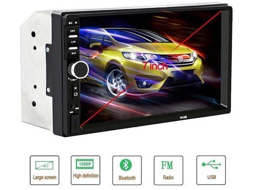 Автомагнитола 2DIN MP5 7010B на Windows CE 6.0 ∙ Магнитола с сенсорным экраном 7" дюймов Full HD ∙ USB ∙ SD ∙ FM ∙ Bluetooth ∙ Пульт ДУ