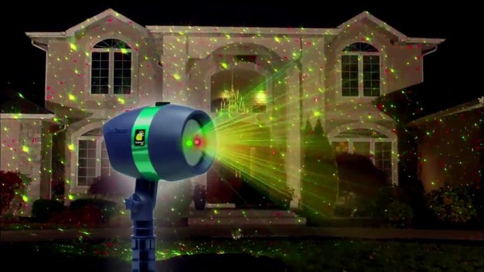 Лазерный звездный проектор Star Shower Motion Laser Light Projector Новогодний световой проектор для дома