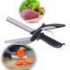 Кухонные ножницы Clever Cutter 2 в 1 из нержавеющей стали &bull; Многофункциональные кухонные ножницы Clever Cutter 2 в 1 для быстрой нарезки продуктов