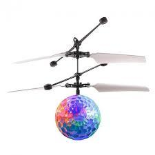 Летающий диско шар с подсветкой Sensor Ball, Интерактивная игрушка разноцветная