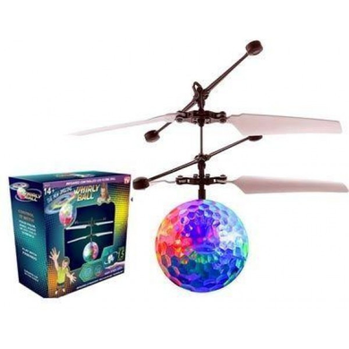 Летающий диско шар с подсветкой Sensor Ball, Интерактивная игрушка разноцветная