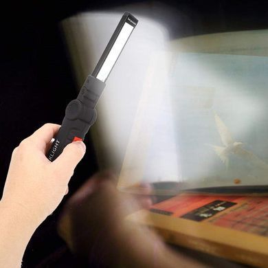 Універсальний перезаряджуваний ліхтар WorkLight W52 з магнітом і гачком ∙ Багатофункціональний LED ліхтар W-52-SMD+COB