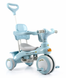 Детский трехколесный велосипед Baby Carriage 588 голубой с родительской ручкой &bull; Велосипед-коляска Baby Carriage 588 для малышей с корзиной и козырьком