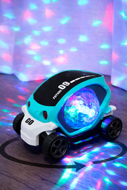 Машинка дитяча з LED підсвіткою та обертанням Toy AND CX-865 інтерактивна світна іграшкова машинка для дітей з прозорим корпусом та ефектом руху &bull; Світна машинка Toy AND CX-865