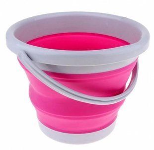 Складное силиконовое ведро Collapsible Bucket, 10 литров | Ведро пластиковое хозяйственное