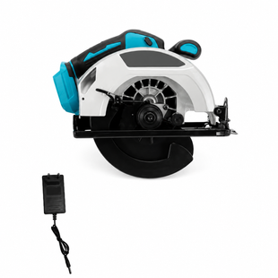 Акумуляторна циркулярна пилка DOMOTEC 7&Prime; 96V &bull; Бездротова дискова пилка DOMOTEC 7&Prime; 96V 800 Вт з диском 185 мм і 2 акумуляторами для дерева